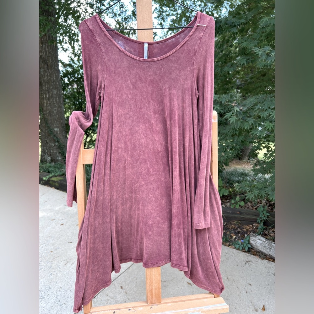 Lani California, long-sleeved, top, cranberry, small